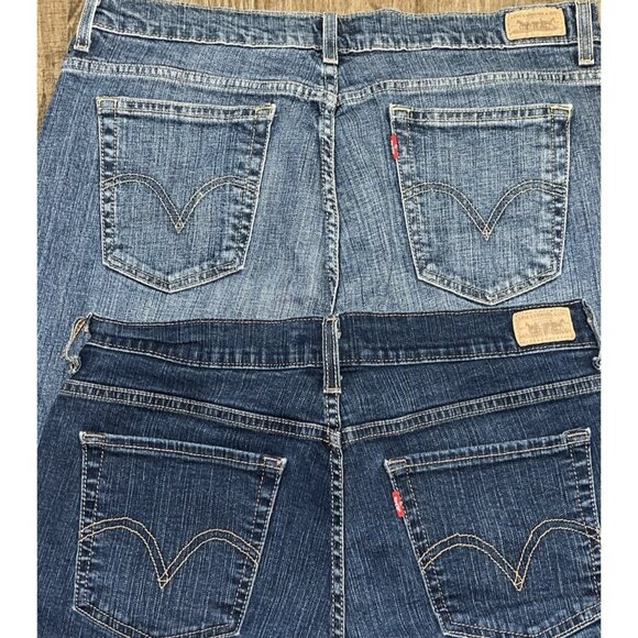 2 Pair Levi's Jeans Sz 16 Short Perfectly Slimming 512 & Relaxed Boot Cut 505 - Picture 11 of 11